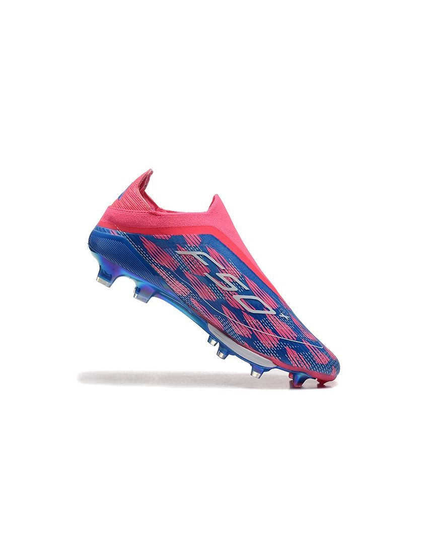 adidas F50+ Elite Laceless FG Players Pack - Solar Blue/Footwear White/Solar Pink