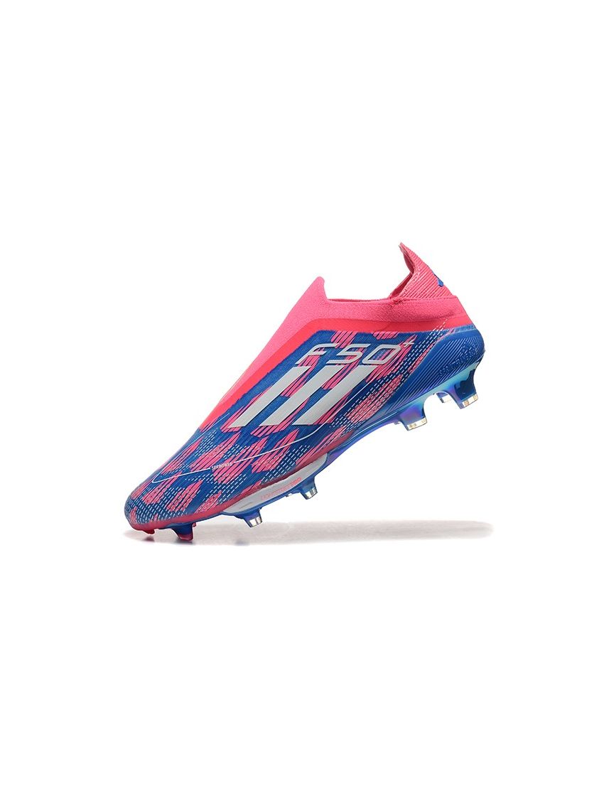 adidas F50+ Elite Laceless FG Players Pack - Solar Blue/Footwear White/Solar Pink