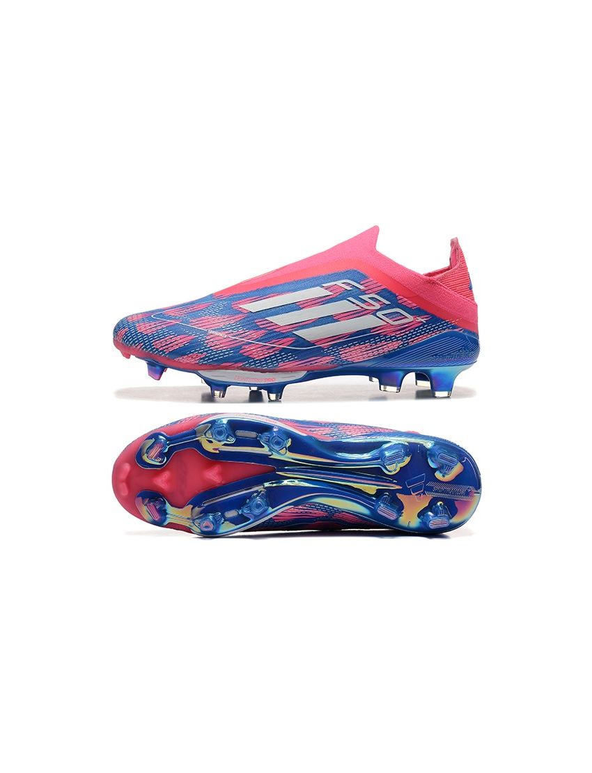 adidas F50+ Elite Laceless FG Players Pack - Solar Blue/Footwear White/Solar Pink