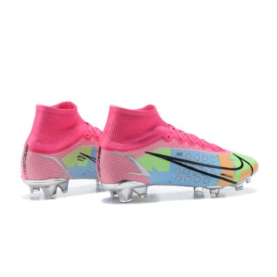 Nike Mercurial Superfly VIII Elite FG Football Boots White Pink Multicolor
