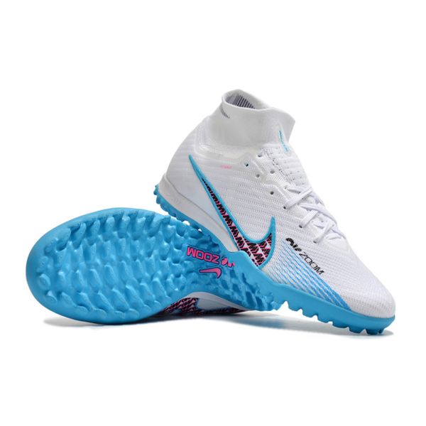 Nike Air Zoom Mercurial Superfly 9 Elite TF White Blue Pink