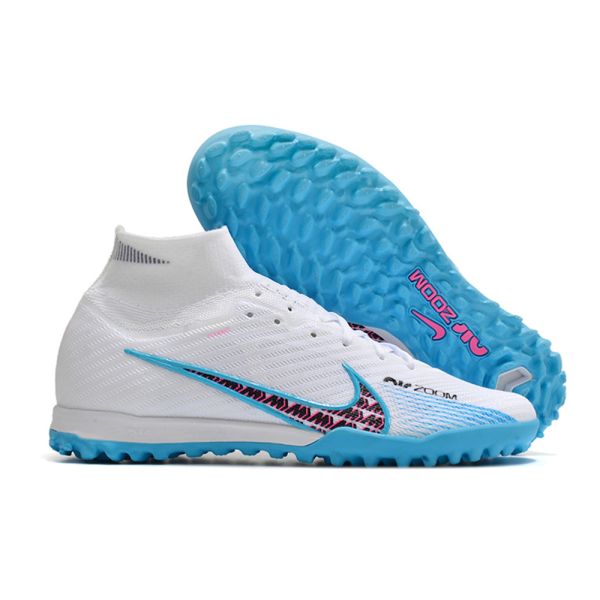Nike Air Zoom Mercurial Superfly 9 Elite TF White Blue Pink