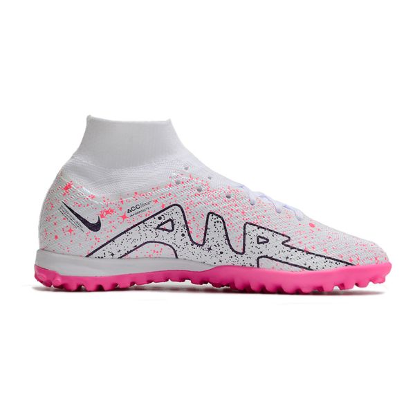 Nike Air Zoom Mercurial Superfly IX Elite TF White Pink Black