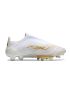adidas F50+ League Laceless FG Day Spark - Footwear White/Gold Metallic/Footwear White