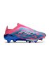 adidas F50+ League Laceless FG Reemergence - Solar Blue / Cloud White / Solar Pink