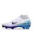 Nike Air Zoom Mercurial Superfly 10 Elite FG White Purple Blue 