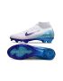 Nike Air Zoom Mercurial Superfly 10 Elite FG White Purple Blue 
