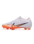 Nike Air Zoom Mercurial Vapor 15 Elite FG - White/Orange
