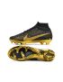 Nike Air Zoom Mercurial Superfly Elite 9 FG - Black/Metallic Gold/White