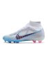Nike Air Zoom Mercurial Superfly Elite 9 FG - White/Light Blue/Laser Pink