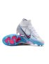 Nike Air Zoom Mercurial Superfly Elite 9 FG - White/Light Blue/Laser Pink