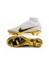 Nike Air Zoom Mercurial Superfly Elite 9 FG - White/Metallic Gold