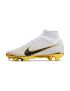 Nike Air Zoom Mercurial Superfly Elite 9 FG - White/Metallic Gold
