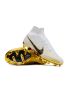 Nike Air Zoom Mercurial Superfly Elite 9 FG - White/Metallic Gold