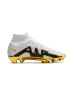 Nike Air Zoom Mercurial Superfly Elite 9 FG - White/Metallic Gold