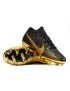 Nike Air Zoom Mercurial Vapor 15 Elite FG - Black/Metallic Gold/White