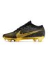 Nike Air Zoom Mercurial Vapor 15 Elite FG - Black/Metallic Gold/White