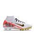 Nike Air Zoom Mercurial Superfly IX Elite FG White Metal Gold Red Black