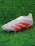 adidas Predator Elite Laceless FG Gray Crimson White
