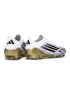 2025 adidas F50 Event Laceless Elite FG White Black Metallic Gold