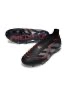 2025 adidas Predator Elite Laceless FG Black Grey Four Lucid Red