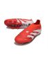 2025 adidas Predator Elite Laceless FG Lucid Red White Black