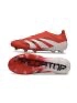 2025 adidas Predator Elite Laceless FG Lucid Red White Black