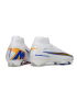 Nike Air Zoom Mercurial Superfly 10 Elite FG White Blue Gold