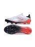 adidas F50 Elite Laceless FG White Silver Red