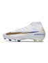 Nike Air Zoom Mercurial Superfly 10 Elite FG White Blue Gold
