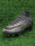 Nike Air Zoom Mercurial Superfly 9 Elite FG - Chrome Grey/Green