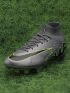Nike Air Zoom Mercurial Superfly 9 Elite FG - Chrome Grey/Green