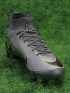 Nike Air Zoom Mercurial Superfly 9 Elite FG - Chrome Grey/Green