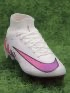 Nike Air Zoom Mercurial Superfly 9 Elite FG - White/Pink