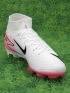 Nike Air Zoom Mercurial Superfly 10 Elite FG White Black Pink